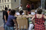 Program Robin Hood - 14 orphanages in Brno and surrounding area receive much needed brand name clothing, shoes & LEGO toys from Robin Hood team in cooperation with IVECO-STROJSERVIS in Horni Pocernice.